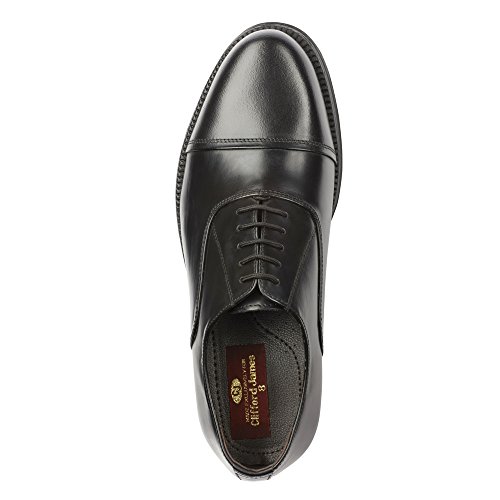 Clifford James Classic Oxford Men’s Real Leather Shoes. (9, Black ...
